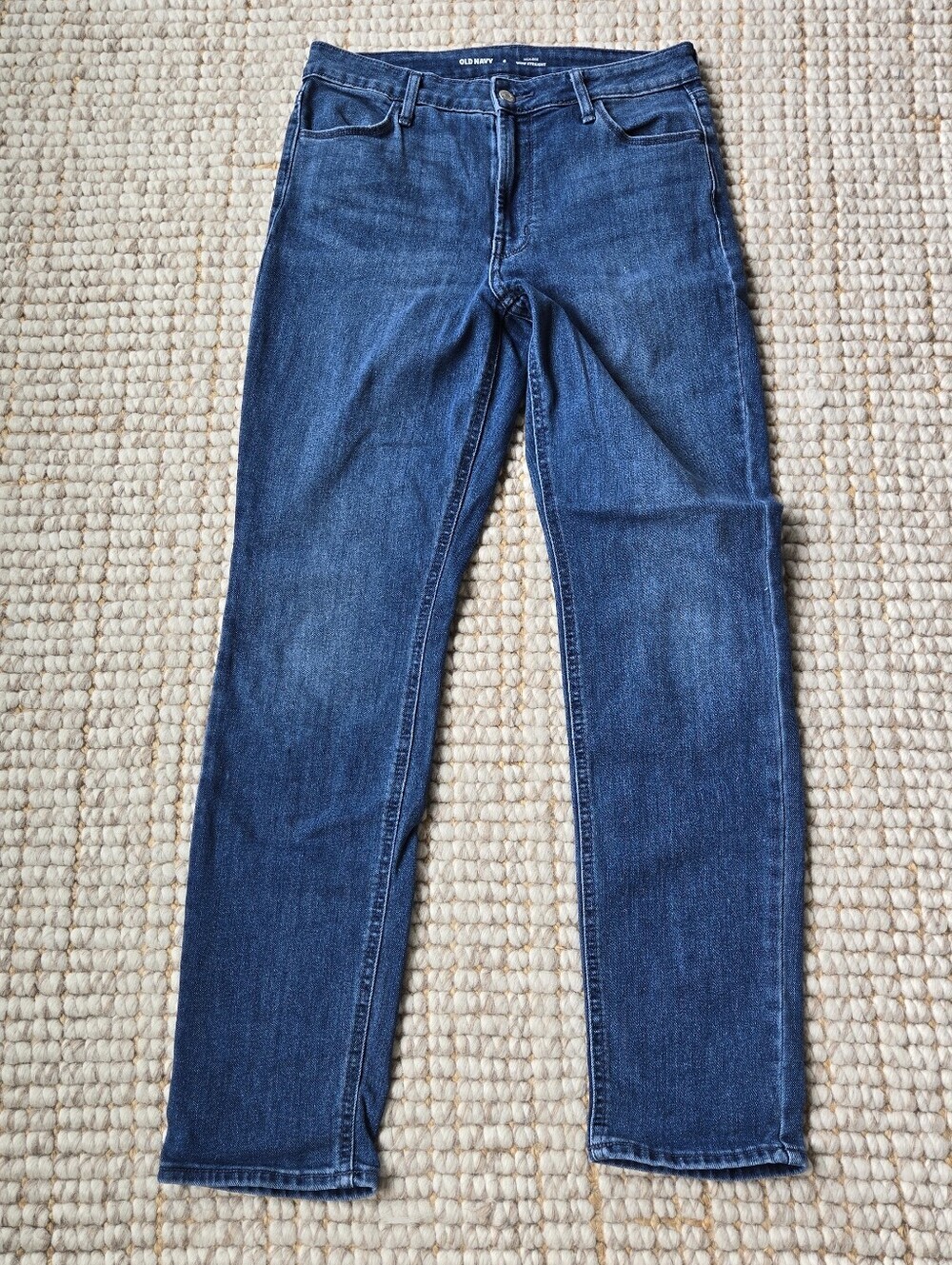 OLD NAVY WOW STRAIGHT HIGH-RISE JEAN 6 EUC Cleangirl Frenchgirl Stretch Trending